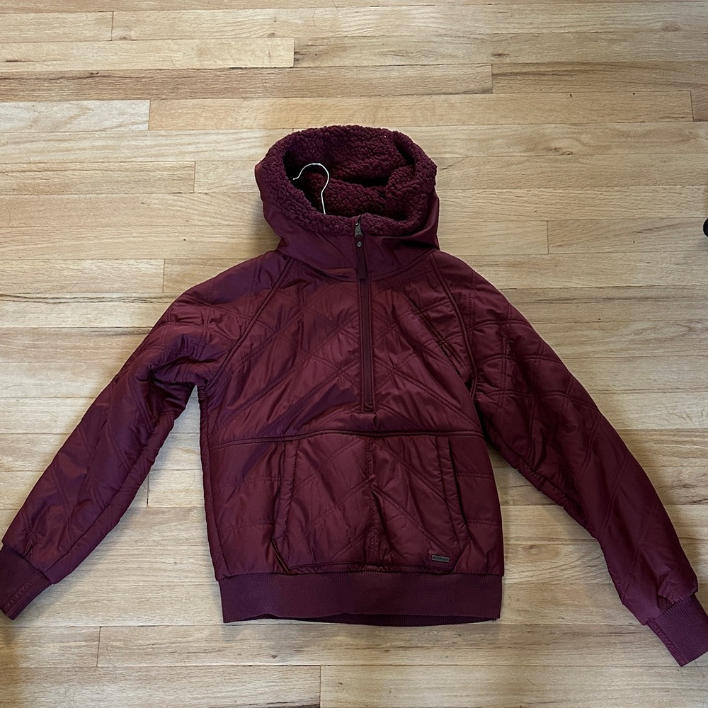 Prana Burgundy Quilted Jacket